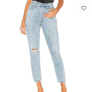 Agolde jamie high rise classic in shakedown